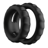 FORTO F-43 TIERED COCK AND BALL RING BLACK - Sklep erotyczny Intymnosc24.pl