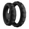 FORTO F-43 TIERED COCK AND BALL RING BLACK - Sklep erotyczny Intymnosc24.pl