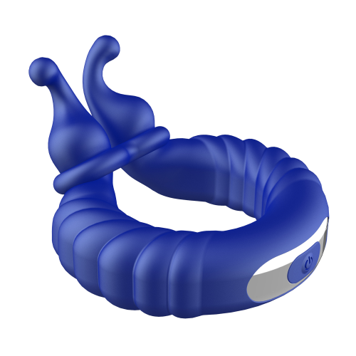 FORTO F-24 TEXTURED VIBRATING COCKRING BLUE