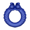 FORTO F-24 TEXTURED VIBRATING COCKRING BLUE