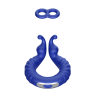 FORTO F-24 TEXTURED VIBRATING COCKRING BLUE