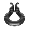 FORTO F-24 TEXTURED VIBRATING COCKRING BLACK