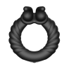 FORTO F-24 TEXTURED VIBRATING COCKRING BLACK
