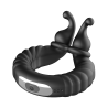 FORTO F-24 TEXTURED VIBRATING COCKRING BLACK