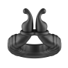 FORTO F-24 TEXTURED VIBRATING COCKRING BLACK