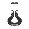 FORTO F-24 TEXTURED VIBRATING COCKRING BLACK