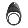 FORTO F-48 VIBRATING PERINEUM DOUBLE C-RING BLACK - Sklep erotyczny Intymnosc24.pl