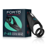FORTO F-48 VIBRATING PERINEUM DOUBLE C-RING BLACK - Sklep erotyczny Intymnosc24.pl