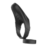 FORTO F-48 VIBRATING PERINEUM DOUBLE C-RING BLACK - Sklep erotyczny Intymnosc24.pl