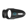 FORTO F-48 VIBRATING PERINEUM DOUBLE C-RING BLACK - Sklep erotyczny Intymnosc24.pl