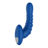FORTO RIBBED PRO VIBRATING MASSAGER BLUE