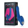 FORTO RIBBED PRO VIBRATING MASSAGER BLUE