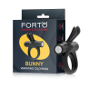 FORTO BUNNY VIBRATING COCKRING BLACK