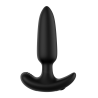 FORTO POINTED VIBRATING  PLUG BLACK