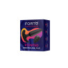 FORTO POINTED VIBRATING  PLUG BLACK