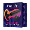 FORTO POINTED VIBRATING  PLUG BLACK