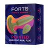 FORTO POINTED VIBRATING PLUG GREEN