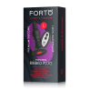 FORTO VIBRATING RIBBED PLUG WITH REMOTE CONTROL LARGE BLACK