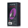 FORTO VIBRATING RIBBED PLUG WITH REMOTE CONTROL SMALL BLACK