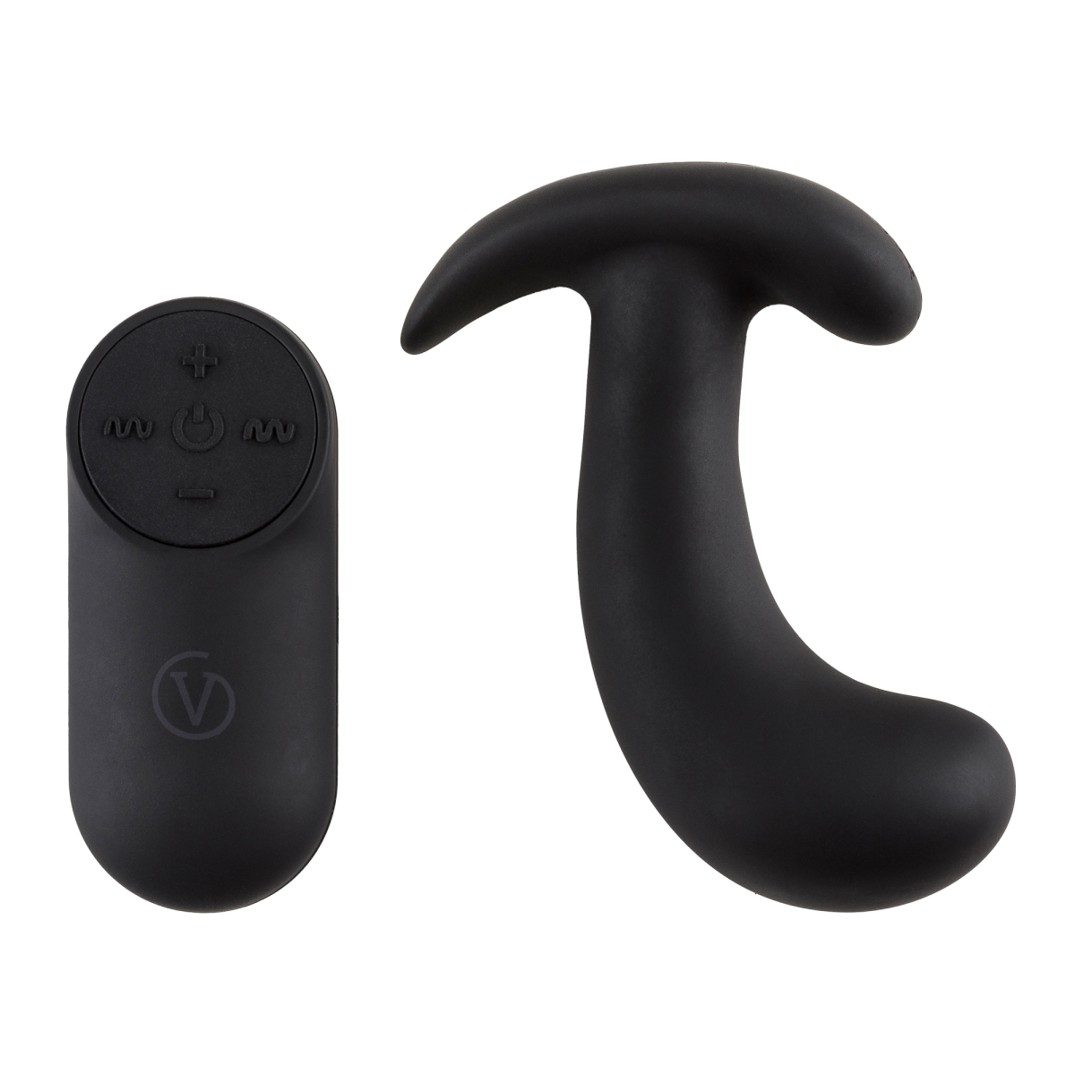 VIRGITE  PROSTATIC VIBRATOR WITH REMOTE CONTROL BLACK
