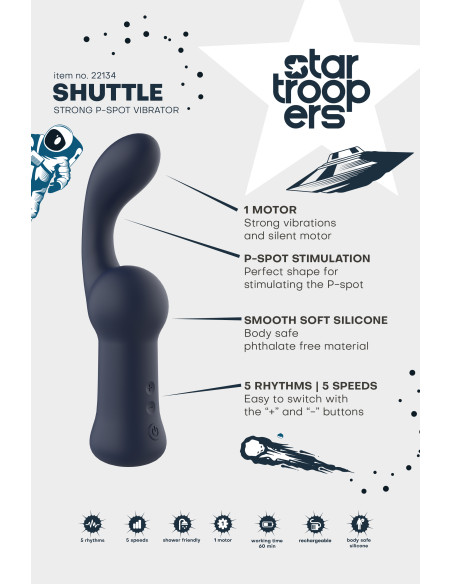STARTROOPERS SHUTTLE STRONG P-SPOT VIBRATOR
