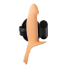 VIRGITE H4 VIBRATING HOLLOW STRAP H4 SIZE L FLESH