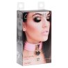 KINKY DIVA HEART LOCK & KEY COLLAR PINK/GOLD - Sklep erotyczny Intymnosc24.pl
