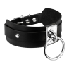 KINKY DIVA O-RING COLLAR BLACK/SILVER - Sklep erotyczny Intymnosc24.pl