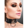 KINKY DIVA O-RING COLLAR BLACK/SILVER - Sklep erotyczny Intymnosc24.pl