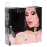 KINKY DIVA O-RING COLLAR + LEASH BLACK/GOLD