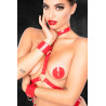 KINKY DIVA BODY HARNESS RED