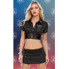 BACI LINGERIE BADGE OF DESIRE 4PC SET BLACK,  OS