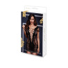 BACI CORSET FRONT LACE MINI DRESS BLACK, OS