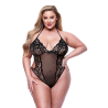 BACI ECO LACE AND MESH TEDDY BLACK, QS