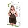 BACI 2 PCS. ECO CHEMISE AND PANTY SET BLACK, QS