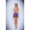 BACI LINGERIE AMETHYST LACE BABYDOLL PURPLE, M/L