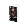 BACI LONGSLEEVE CROTCHLESS BODYSTOCKING BLACK, QS 