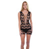 BACI CORSET FRONT LACE MINI DRESS BLACK, OS