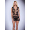 BACI CORSET FRONT LACE MINI DRESS BLACK, OS