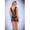 BACI CORSET FRONT LACE MINI DRESS BLACK, OS