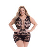 BACI CORSET FRONT LACE MINI DRESS BLACK, QS