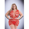BACI CORSET FRONT LACE MINI DRESS RED, QS