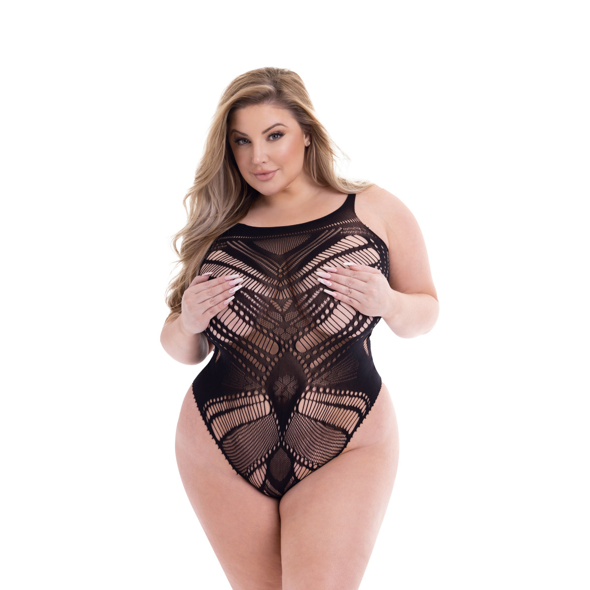 BACI JACQUARD BODYSUIT BLACK, QS