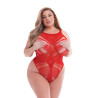 BACI JACQUARD BODYSUIT RED, QS