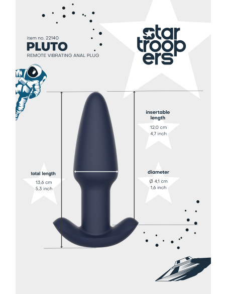 STARTROOPERS PLUTO REMOTE VIBRATING ANAL PLUG