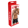 ENVY SHEER CONTRAST BOXER BRIEFS BLACK, OS