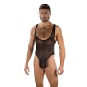 ssasaENVY FIERCE DEEP V MESH BODYSUIT BLACK, OS
