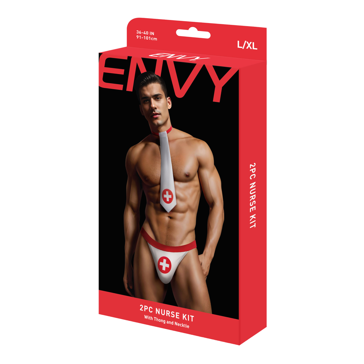 Dwuczęściowy zestaw kostiumów pielęgniarki Envy Menswear - Sklep erotyczny Intymnosc24.pl