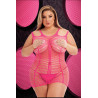 LAPDANCE SHREDDED MINI DRESS PINK, QS