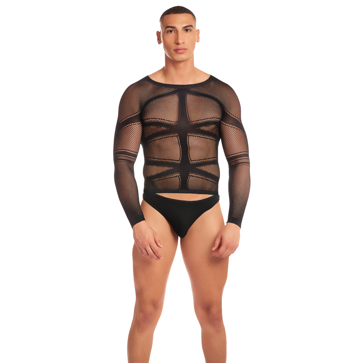 RAINBOW PARTY CAM BOY 2 PCS SET BLACK, L/XL